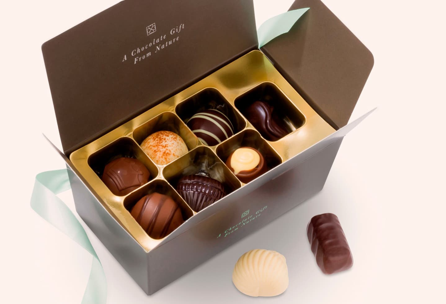 A box of traditional Arosa chocolates