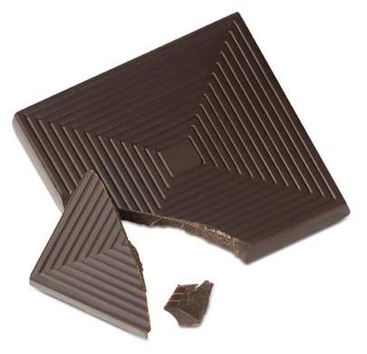 Napolitain de chocolat noir nu, sans emballage individuel
